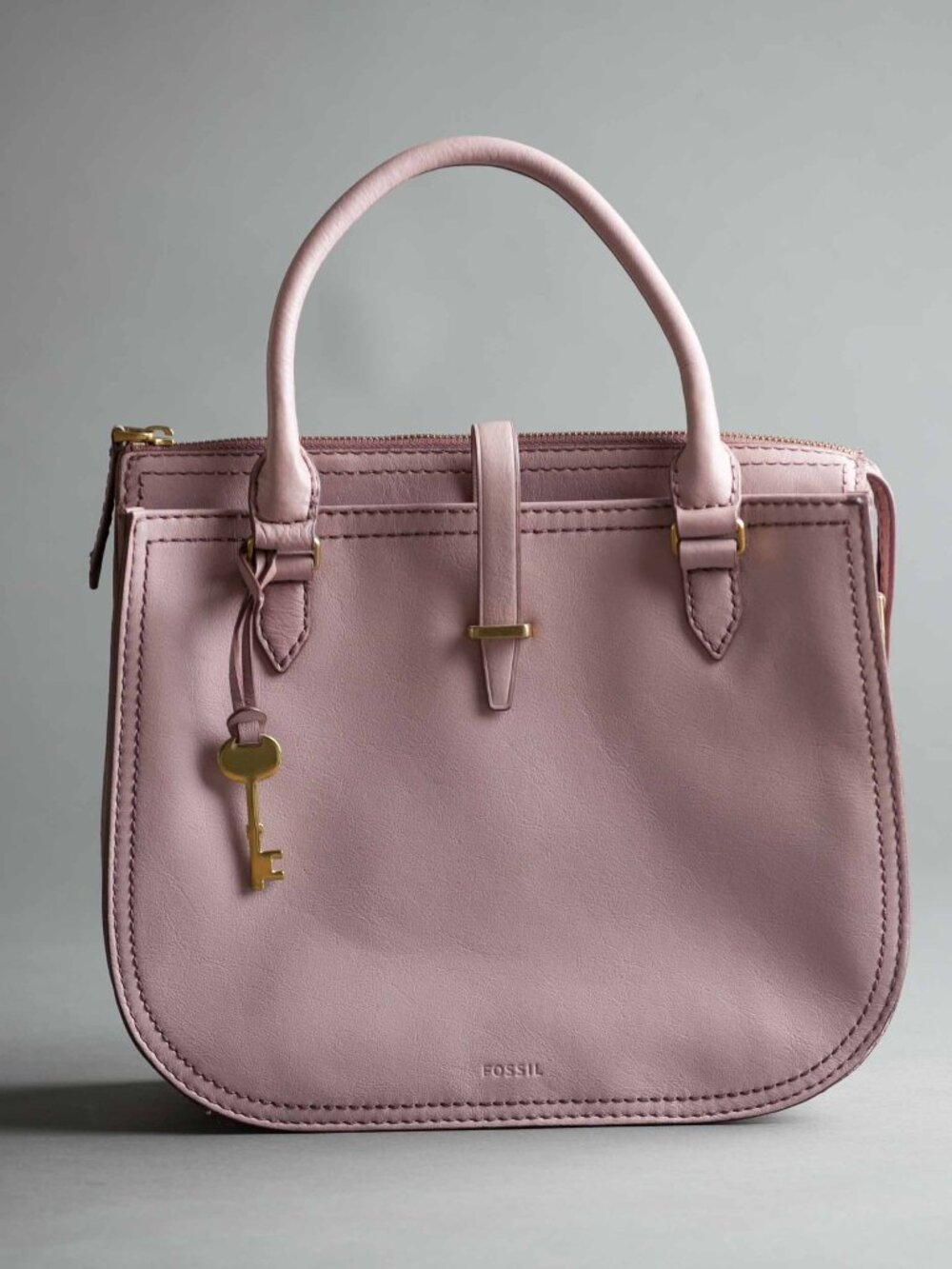 Fossil Ryder Satchel in Orchid Tint